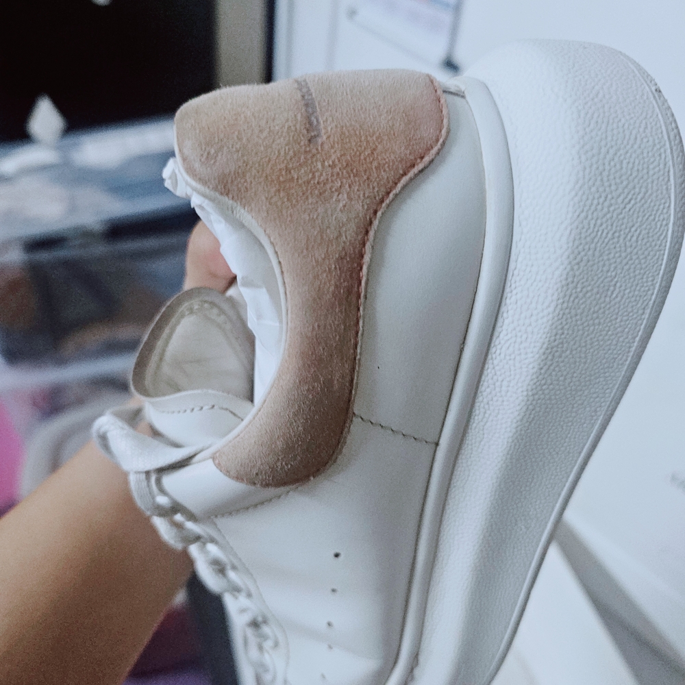 Alexander McQueen White and Peach Sneakers - Picture 7 of 7